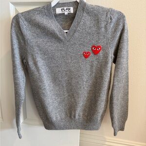 Comme des Garcons PLAY Gray Knitwear